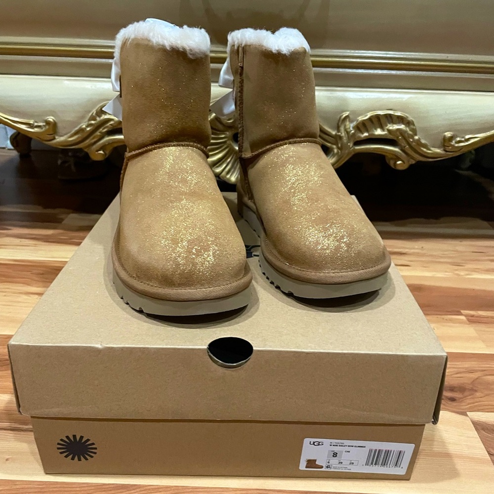Mini Bailey Bow Glitter Ugg Boots